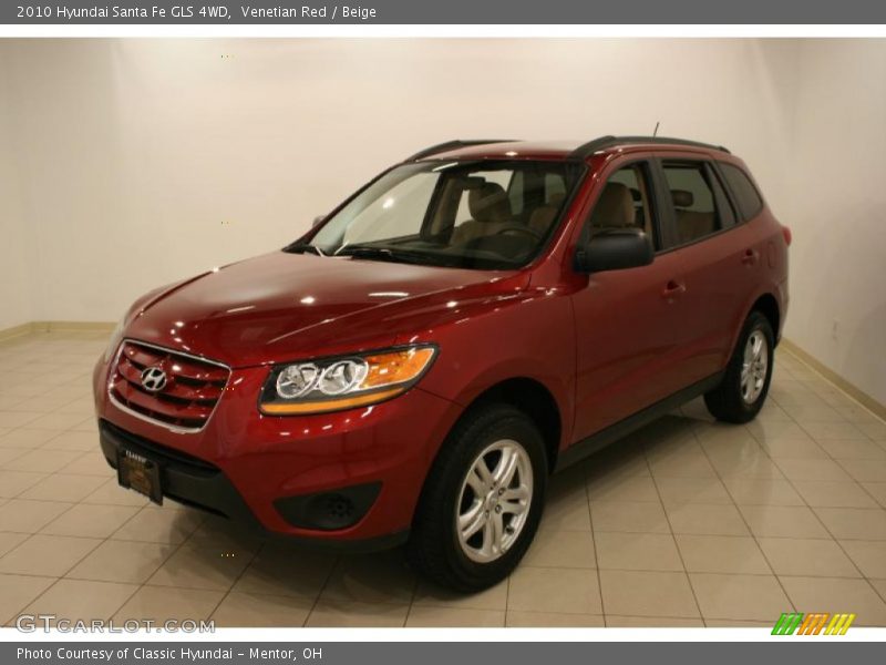 Venetian Red / Beige 2010 Hyundai Santa Fe GLS 4WD