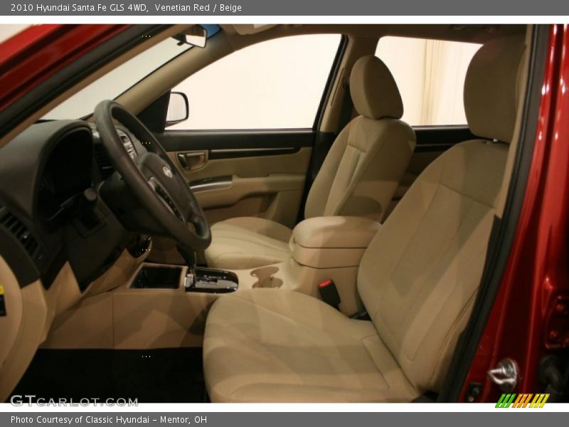 Venetian Red / Beige 2010 Hyundai Santa Fe GLS 4WD