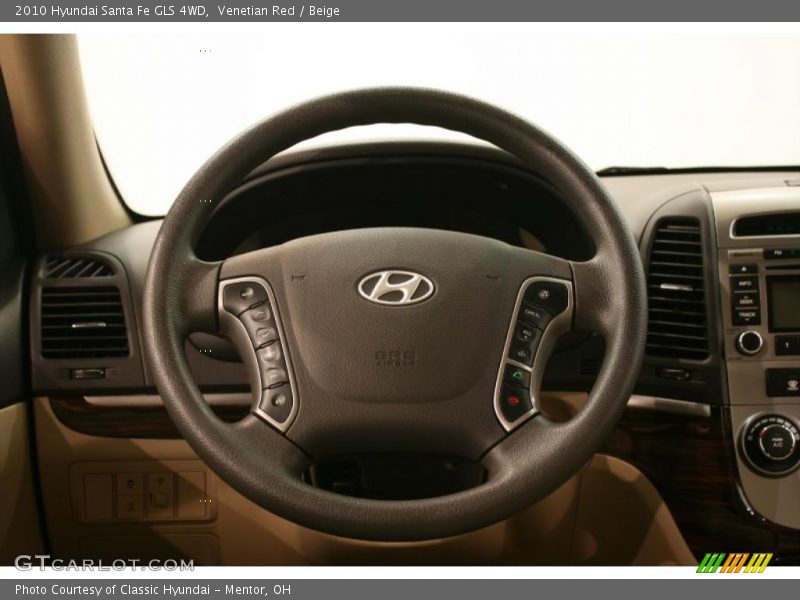 Venetian Red / Beige 2010 Hyundai Santa Fe GLS 4WD