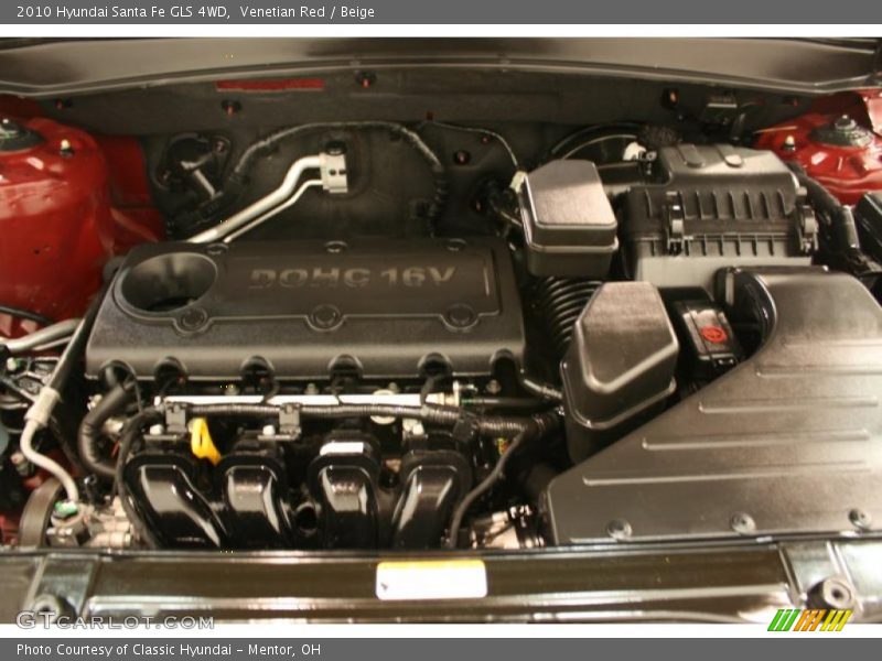 Venetian Red / Beige 2010 Hyundai Santa Fe GLS 4WD
