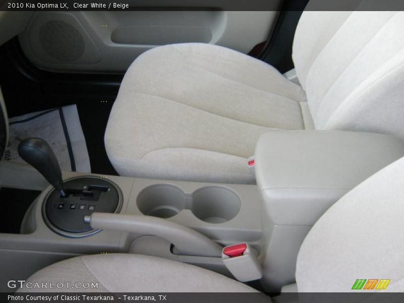 Clear White / Beige 2010 Kia Optima LX