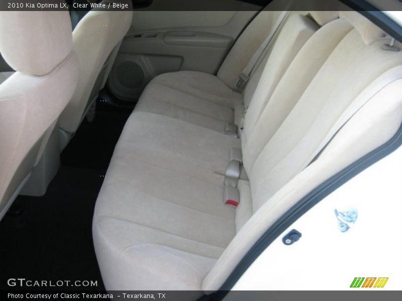 Clear White / Beige 2010 Kia Optima LX