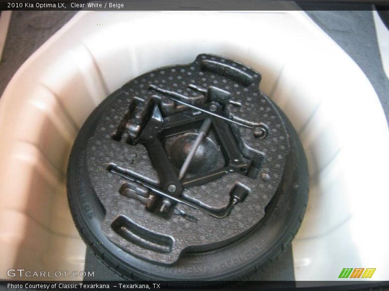Clear White / Beige 2010 Kia Optima LX