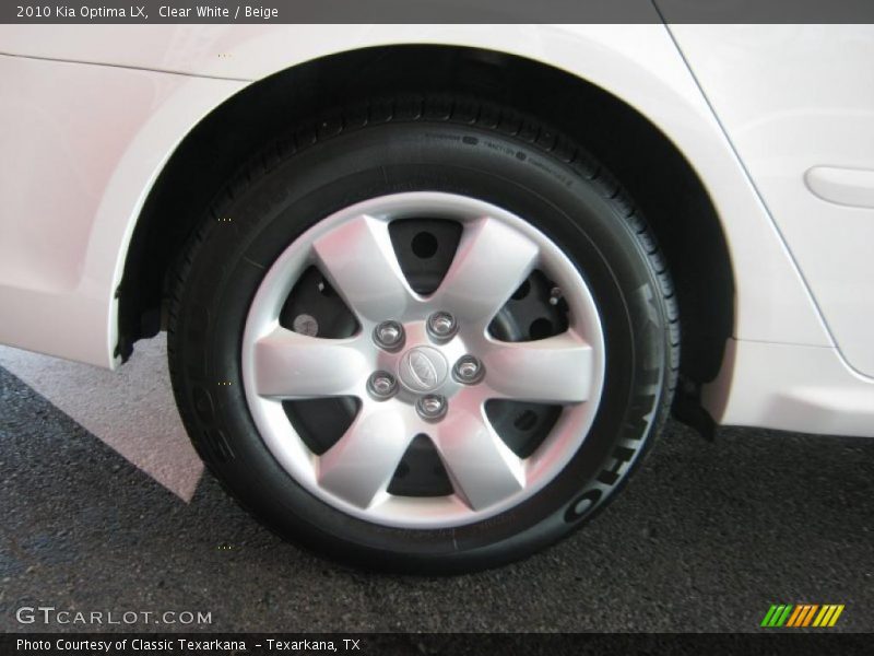 Clear White / Beige 2010 Kia Optima LX