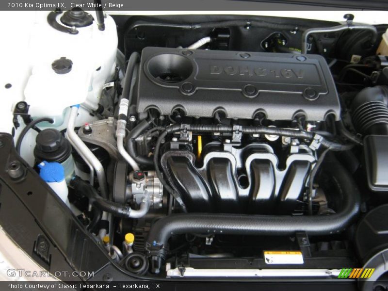 Clear White / Beige 2010 Kia Optima LX