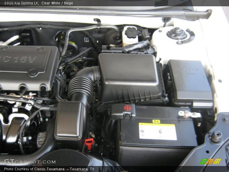 Clear White / Beige 2010 Kia Optima LX