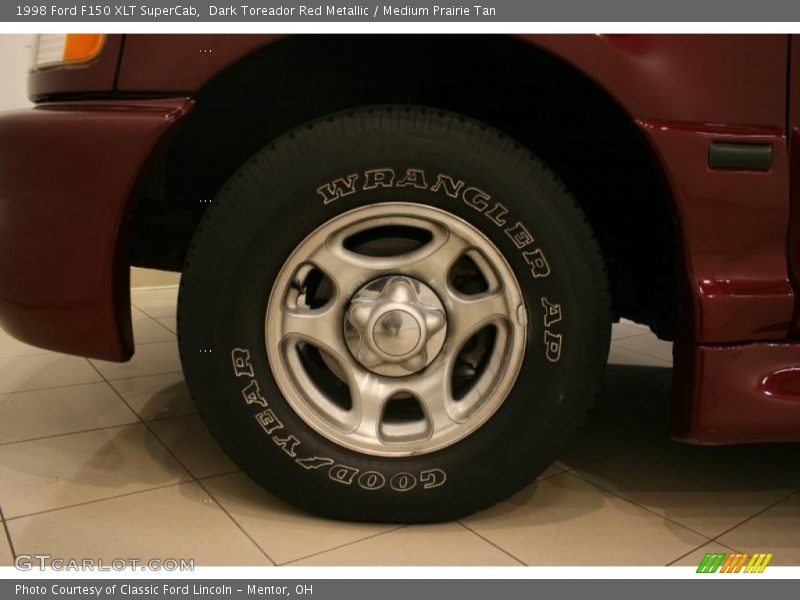 Dark Toreador Red Metallic / Medium Prairie Tan 1998 Ford F150 XLT SuperCab