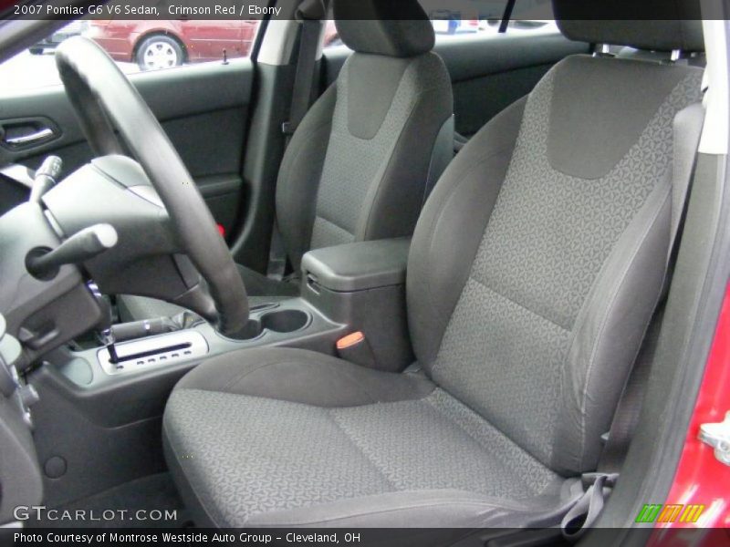 Crimson Red / Ebony 2007 Pontiac G6 V6 Sedan