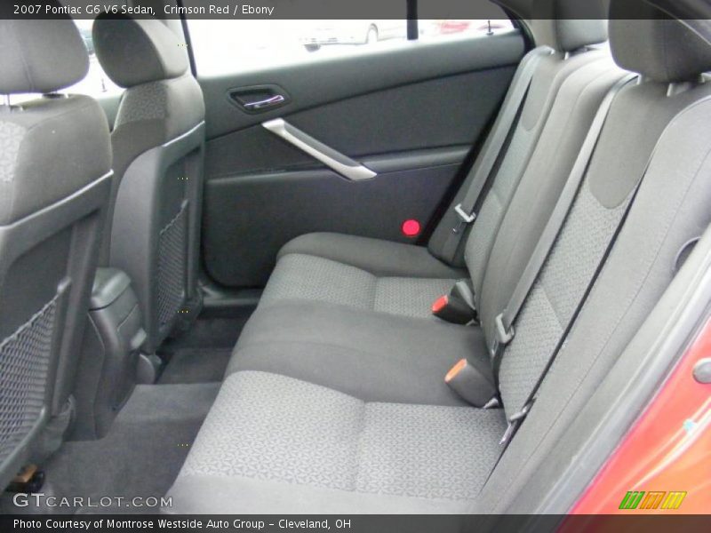 Crimson Red / Ebony 2007 Pontiac G6 V6 Sedan