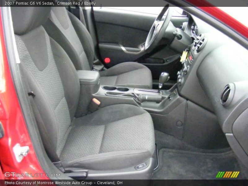 Crimson Red / Ebony 2007 Pontiac G6 V6 Sedan