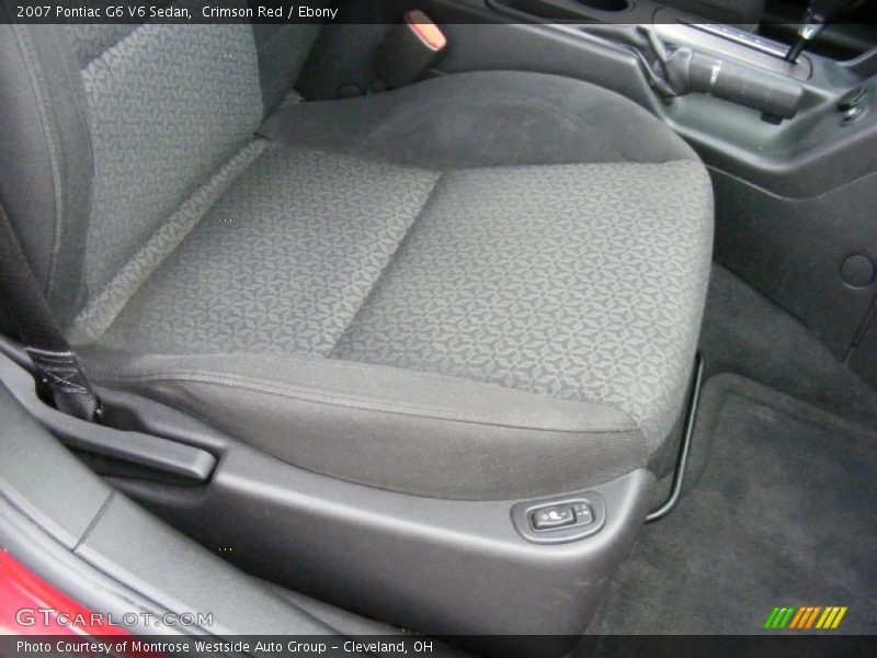 Crimson Red / Ebony 2007 Pontiac G6 V6 Sedan