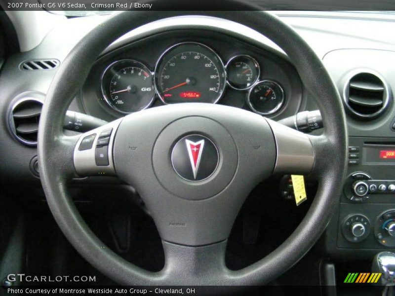 Crimson Red / Ebony 2007 Pontiac G6 V6 Sedan