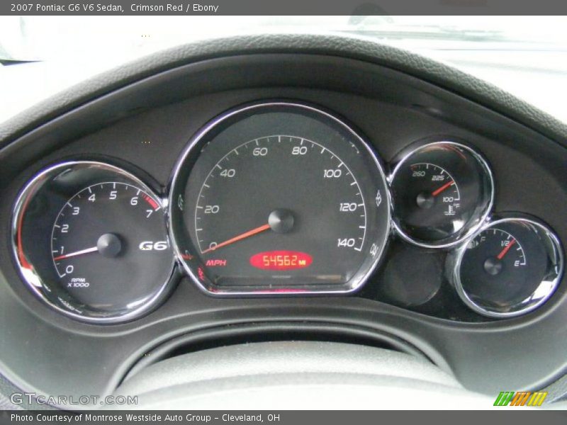 Crimson Red / Ebony 2007 Pontiac G6 V6 Sedan