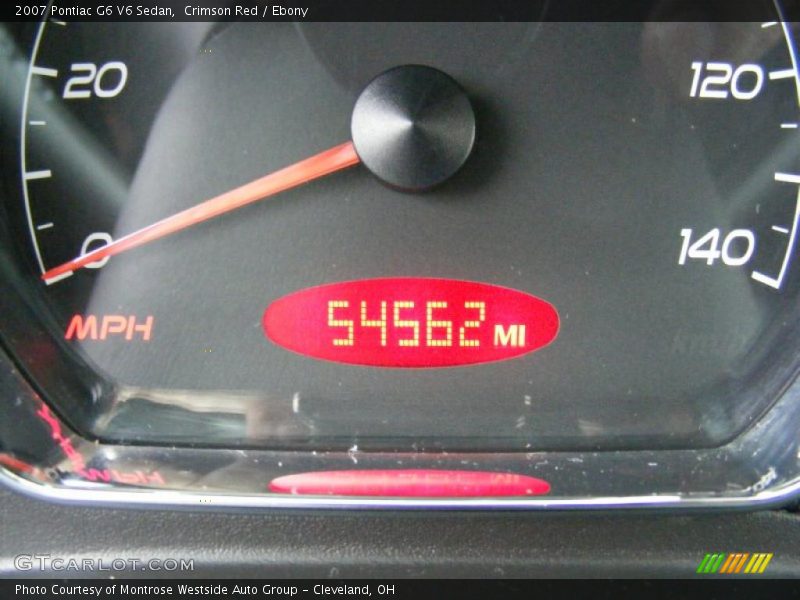 Crimson Red / Ebony 2007 Pontiac G6 V6 Sedan
