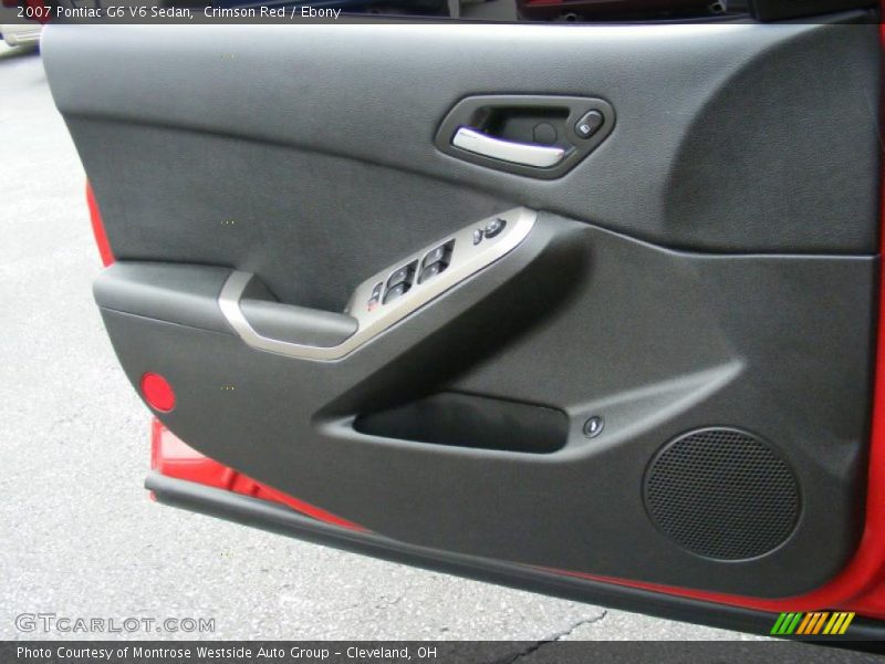 Crimson Red / Ebony 2007 Pontiac G6 V6 Sedan