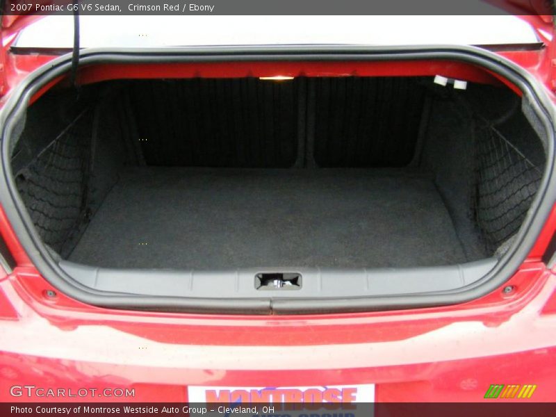 Crimson Red / Ebony 2007 Pontiac G6 V6 Sedan