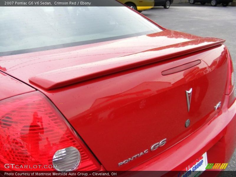 Crimson Red / Ebony 2007 Pontiac G6 V6 Sedan