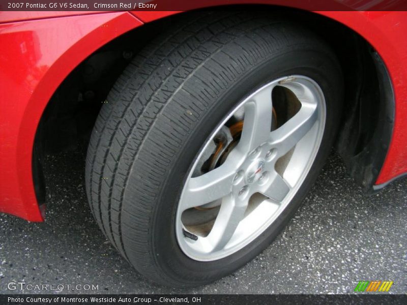Crimson Red / Ebony 2007 Pontiac G6 V6 Sedan