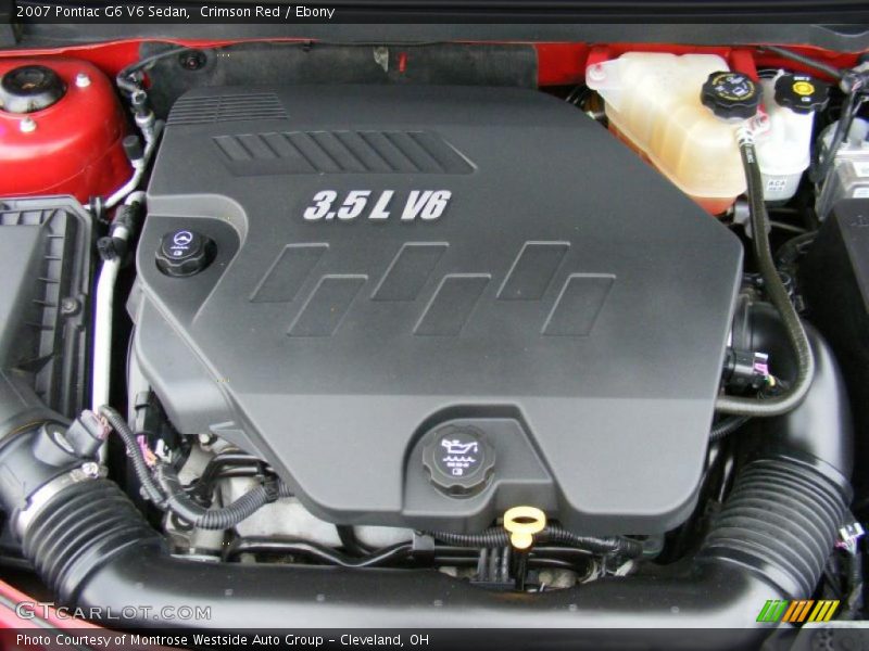 Crimson Red / Ebony 2007 Pontiac G6 V6 Sedan