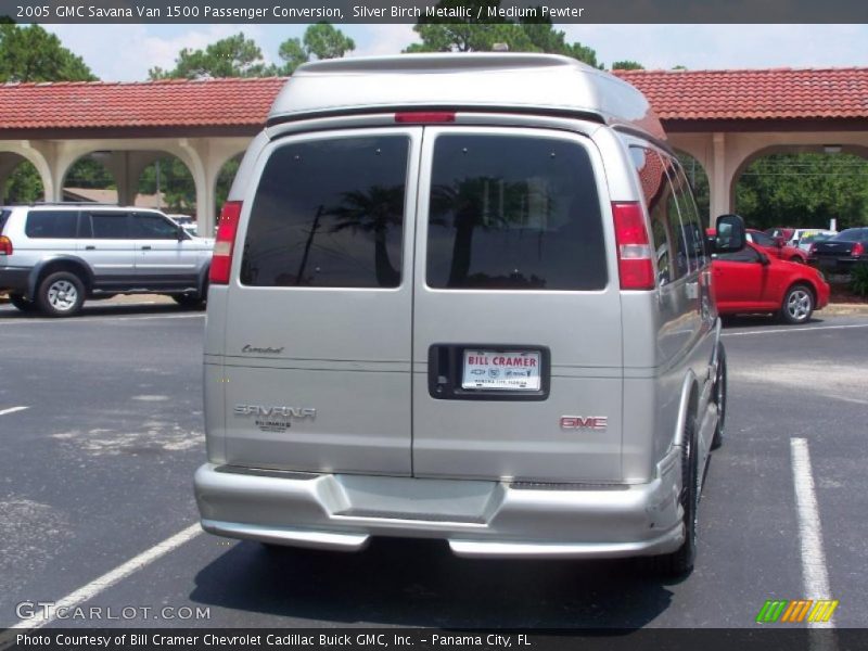 Silver Birch Metallic / Medium Pewter 2005 GMC Savana Van 1500 Passenger Conversion