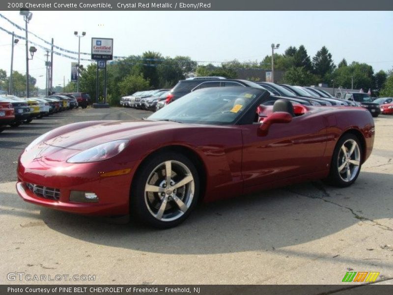 Crystal Red Metallic / Ebony/Red 2008 Chevrolet Corvette Convertible