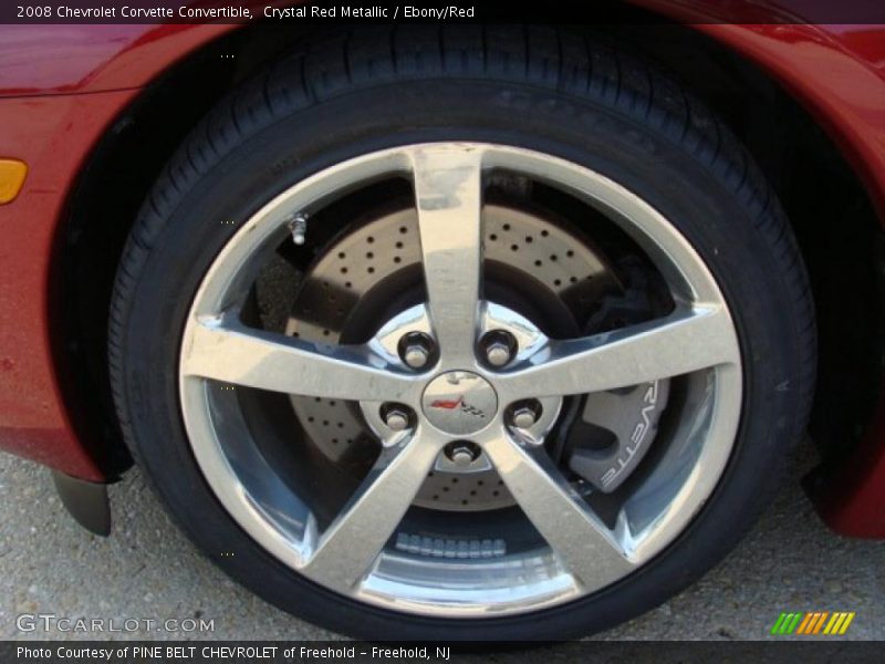 Crystal Red Metallic / Ebony/Red 2008 Chevrolet Corvette Convertible
