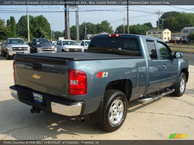 Blue Granite Metallic / Light Titanium/Dark Titanium Gray 2007 Chevrolet Silverado 1500 LT Z71 Extended Cab 4x4