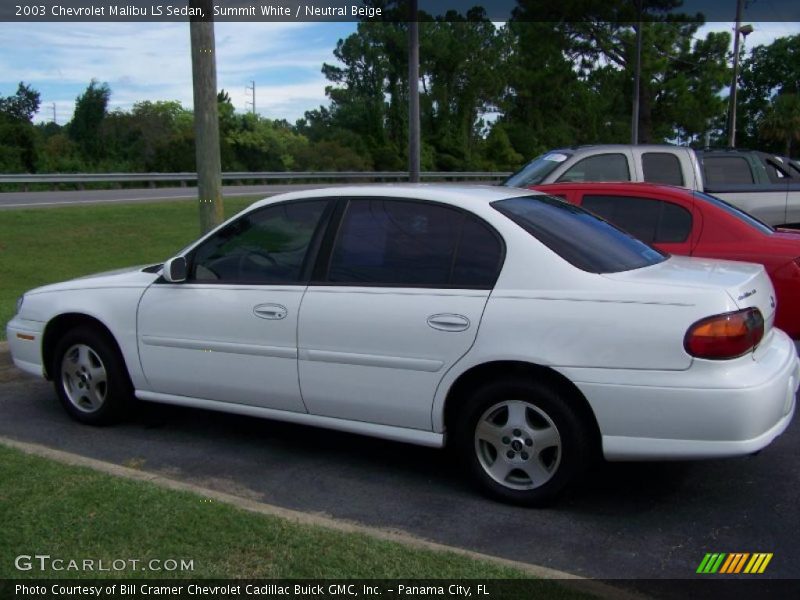 Summit White / Neutral Beige 2003 Chevrolet Malibu LS Sedan
