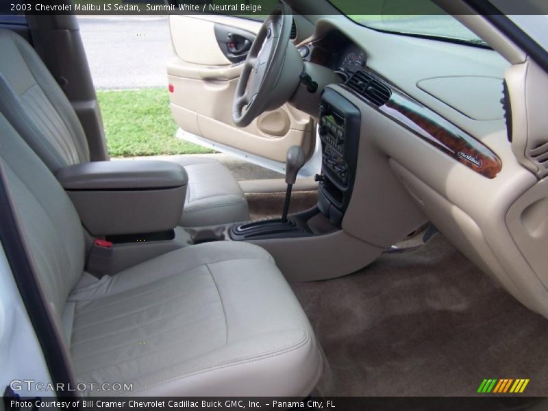 Summit White / Neutral Beige 2003 Chevrolet Malibu LS Sedan