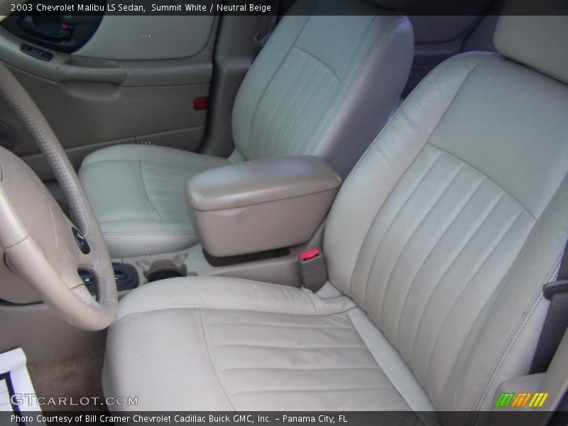 Summit White / Neutral Beige 2003 Chevrolet Malibu LS Sedan