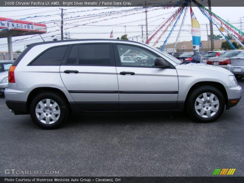 Bright Silver Metallic / Pastel Slate Gray 2008 Chrysler Pacifica LX AWD