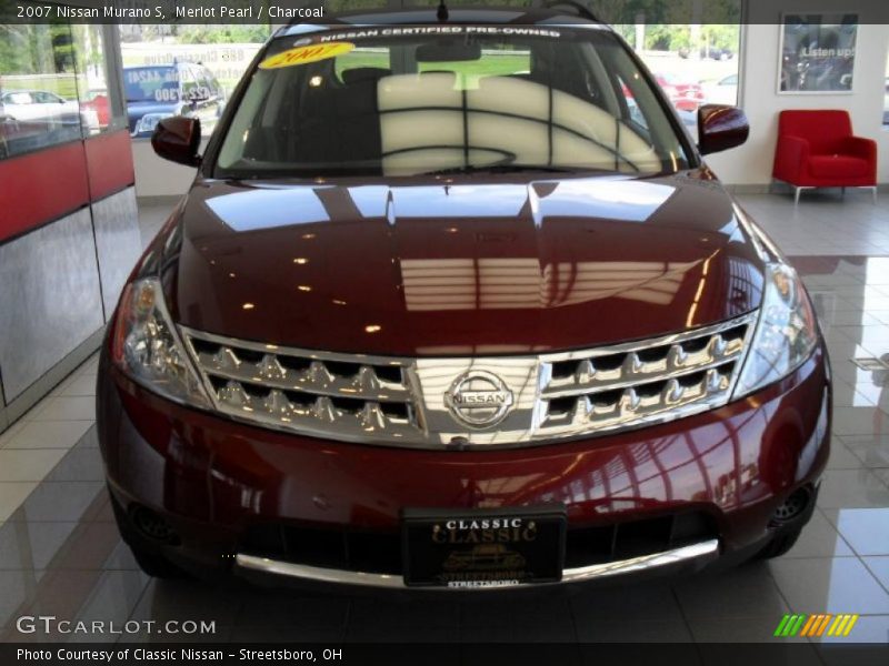 Merlot Pearl / Charcoal 2007 Nissan Murano S