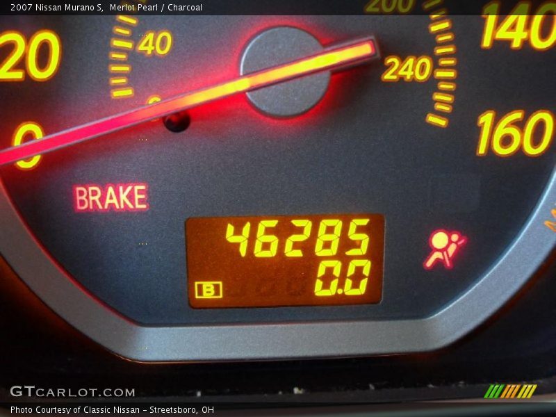 Merlot Pearl / Charcoal 2007 Nissan Murano S