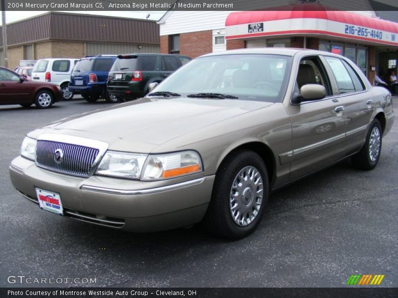 Arizona Beige Metallic / Medium Parchment 2004 Mercury Grand Marquis GS