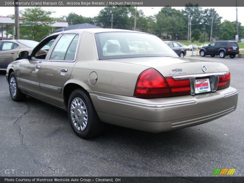 Arizona Beige Metallic / Medium Parchment 2004 Mercury Grand Marquis GS