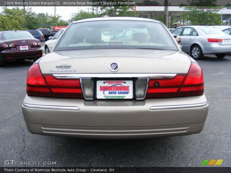 Arizona Beige Metallic / Medium Parchment 2004 Mercury Grand Marquis GS