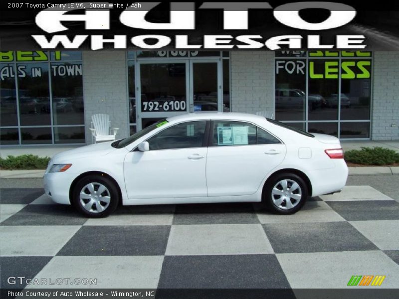 Super White / Ash 2007 Toyota Camry LE V6
