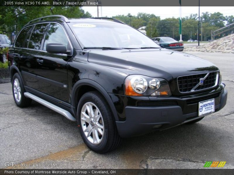 Black / Taupe/Light Taupe 2005 Volvo XC90 T6 AWD