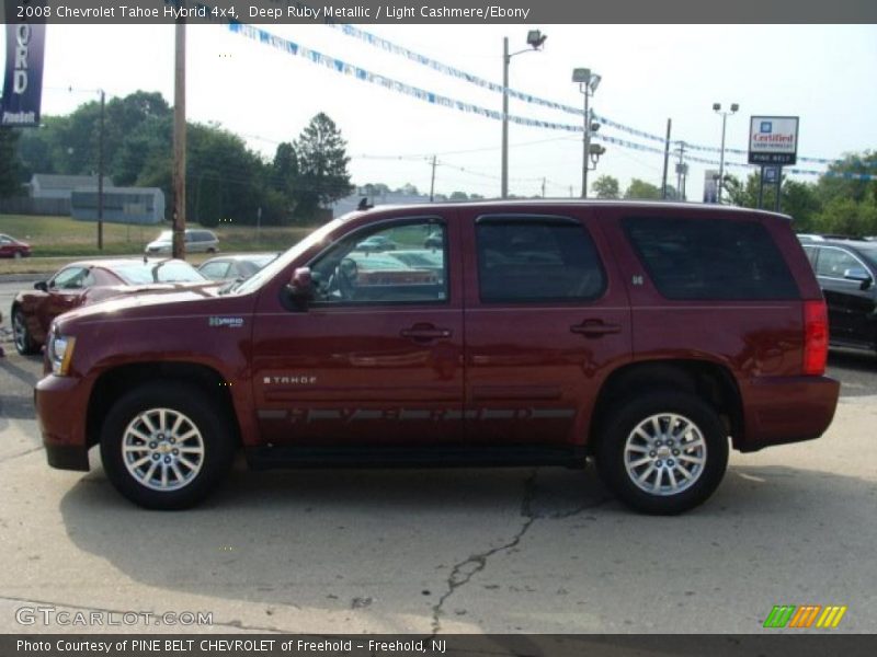 Deep Ruby Metallic / Light Cashmere/Ebony 2008 Chevrolet Tahoe Hybrid 4x4