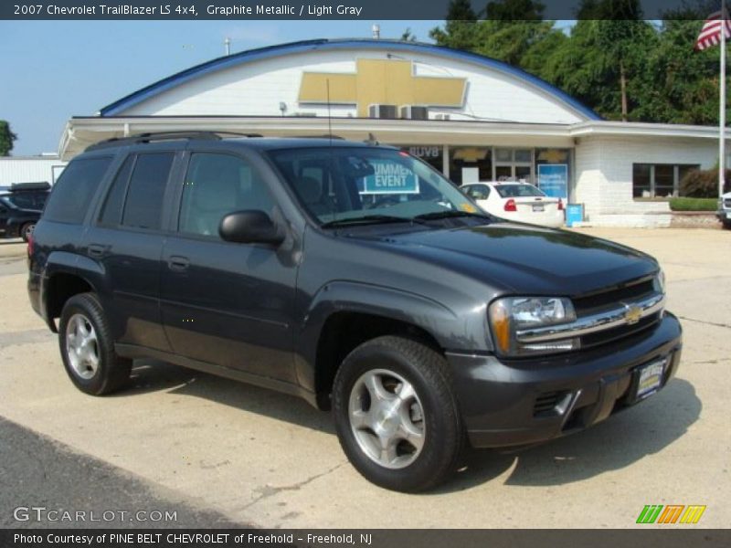 Graphite Metallic / Light Gray 2007 Chevrolet TrailBlazer LS 4x4