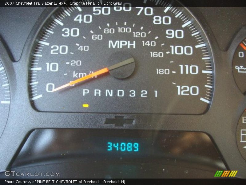 Graphite Metallic / Light Gray 2007 Chevrolet TrailBlazer LS 4x4
