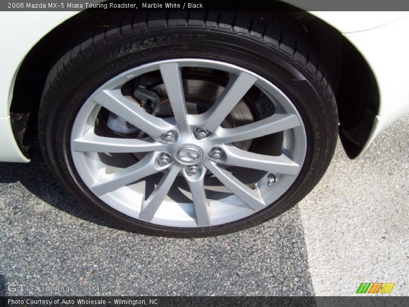 Marble White / Black 2008 Mazda MX-5 Miata Touring Roadster