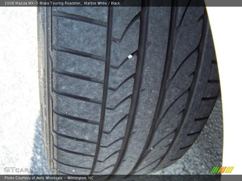 Marble White / Black 2008 Mazda MX-5 Miata Touring Roadster