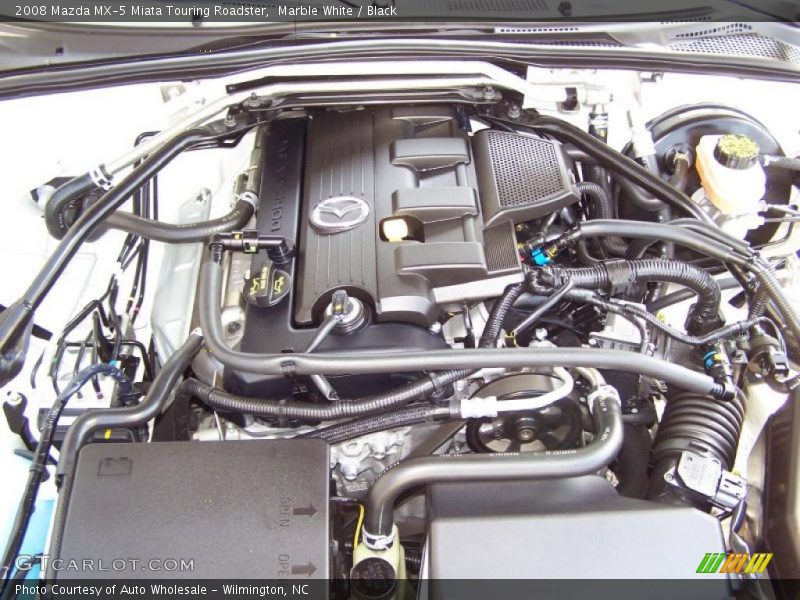 Marble White / Black 2008 Mazda MX-5 Miata Touring Roadster