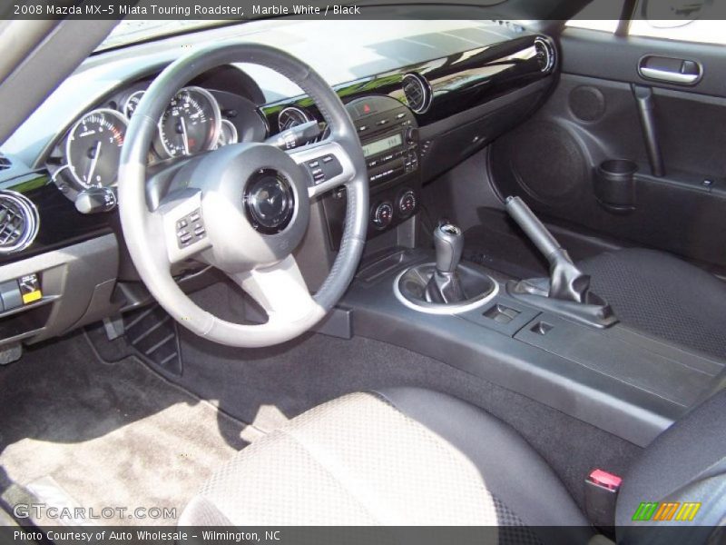 Marble White / Black 2008 Mazda MX-5 Miata Touring Roadster