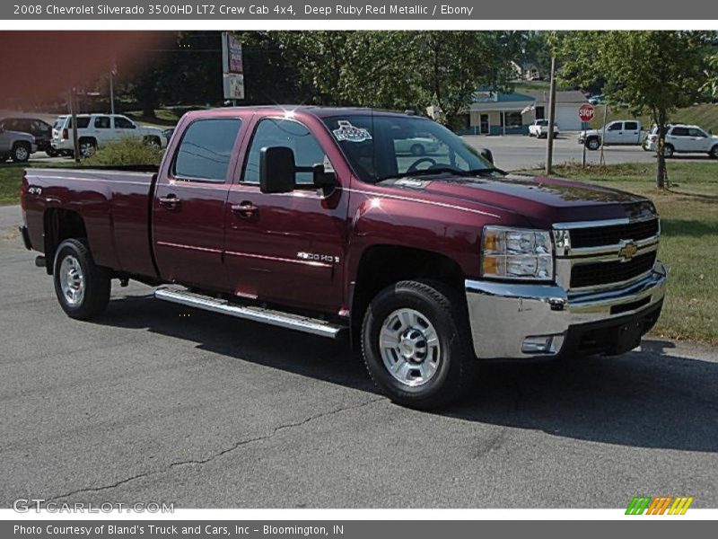 Deep Ruby Red Metallic / Ebony 2008 Chevrolet Silverado 3500HD LTZ Crew Cab 4x4