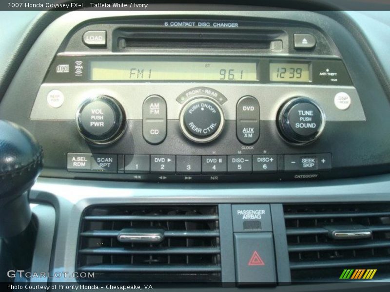 Taffeta White / Ivory 2007 Honda Odyssey EX-L