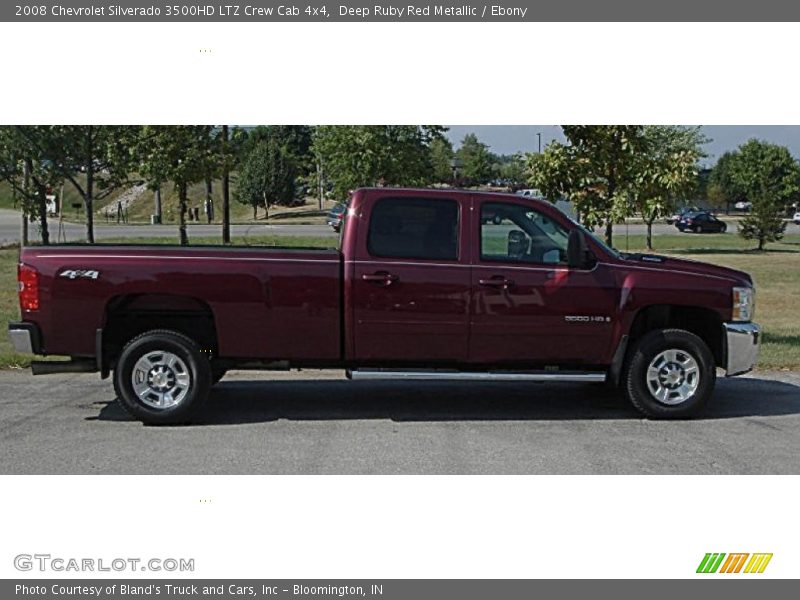 Deep Ruby Red Metallic / Ebony 2008 Chevrolet Silverado 3500HD LTZ Crew Cab 4x4
