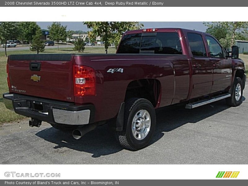 Deep Ruby Red Metallic / Ebony 2008 Chevrolet Silverado 3500HD LTZ Crew Cab 4x4