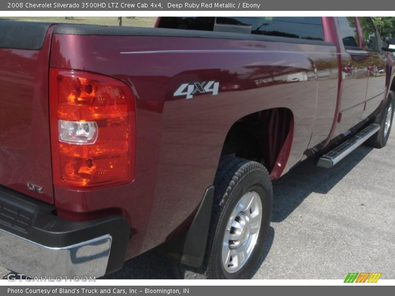Deep Ruby Red Metallic / Ebony 2008 Chevrolet Silverado 3500HD LTZ Crew Cab 4x4